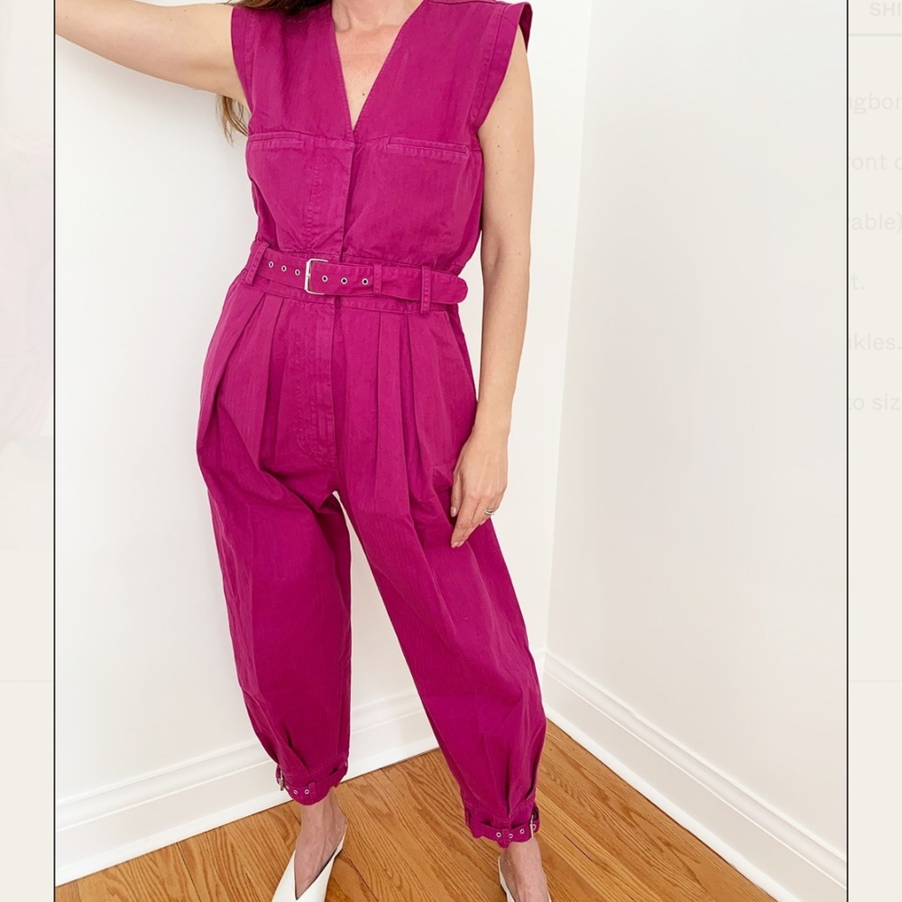Rachel Comey Sahara Jumpsuit in Raspberry